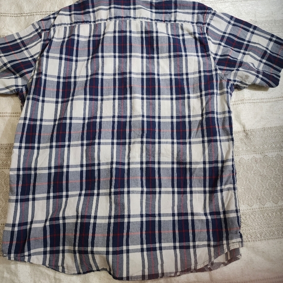 UNTUCKit Men's Blue and Red Plaid Shirt - Picture 3 of 4